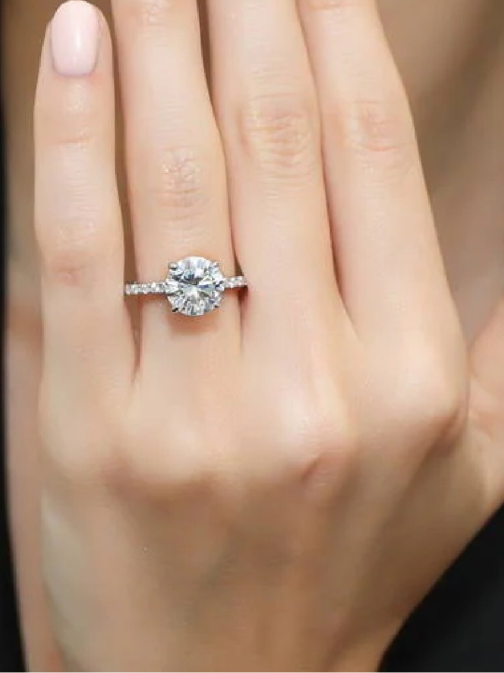 Berricle Solitaire Hidden Halo 2.7ct CZ Ring in Sterling Silver Size 5
